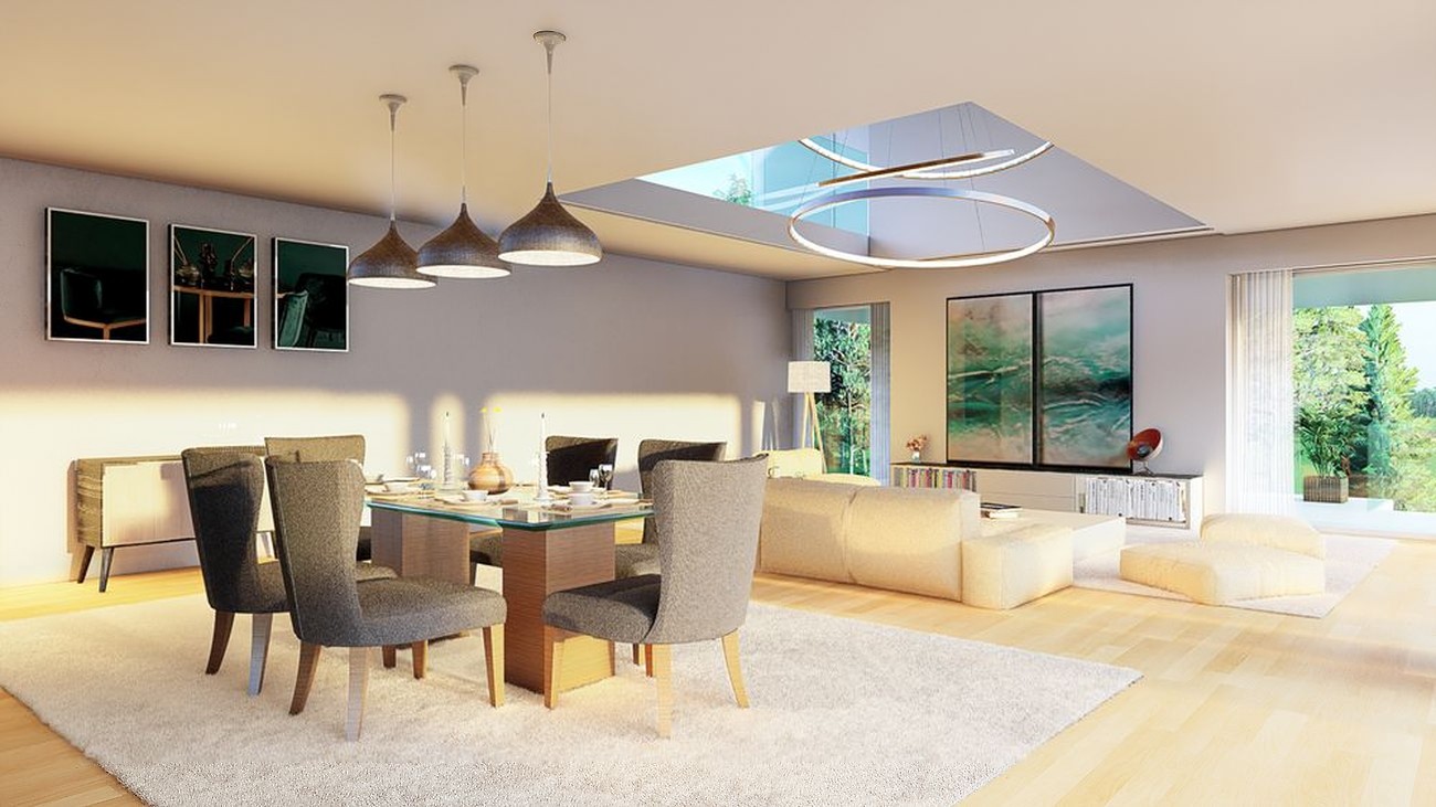Render — sala de jantar